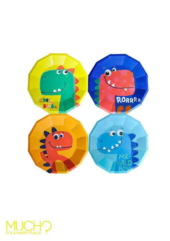 Dinosaur 9 Inch Mixed Pack Plates