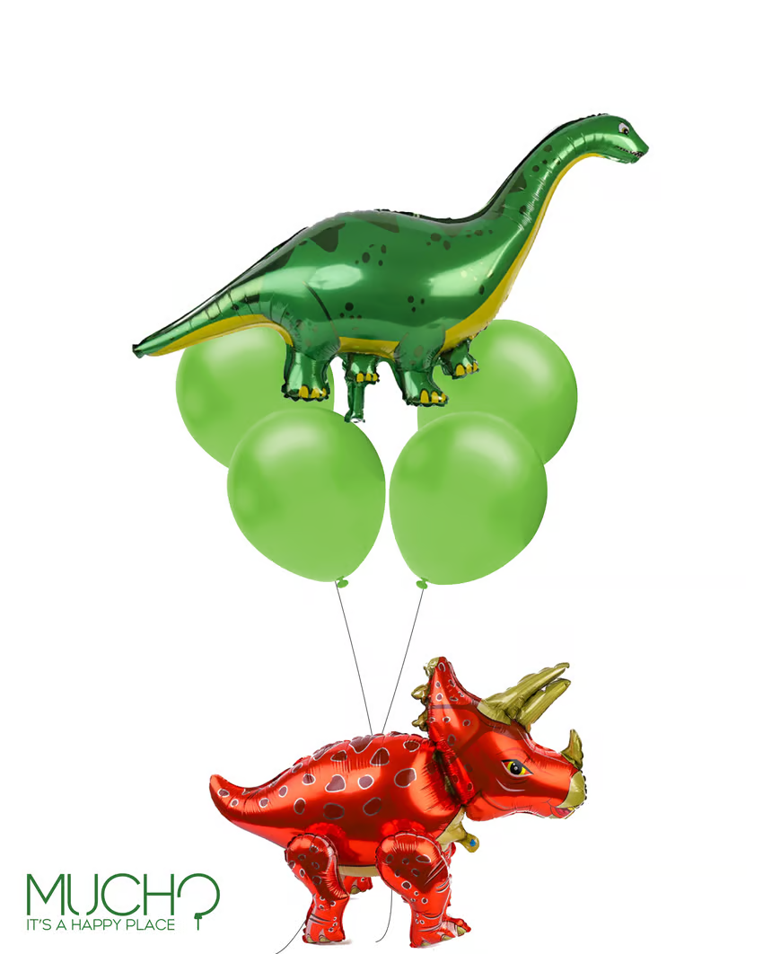 Dinosaur Red Balloons Bunch
