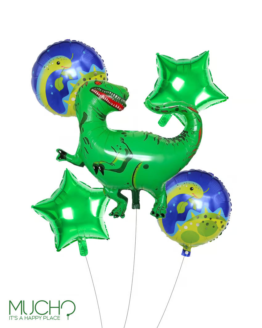 Dinosaur Green Balloons Set