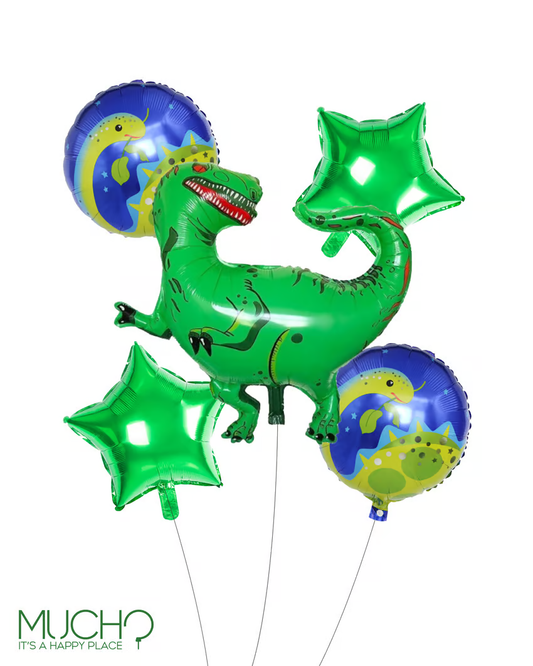 Dinosaur Green Balloons Set