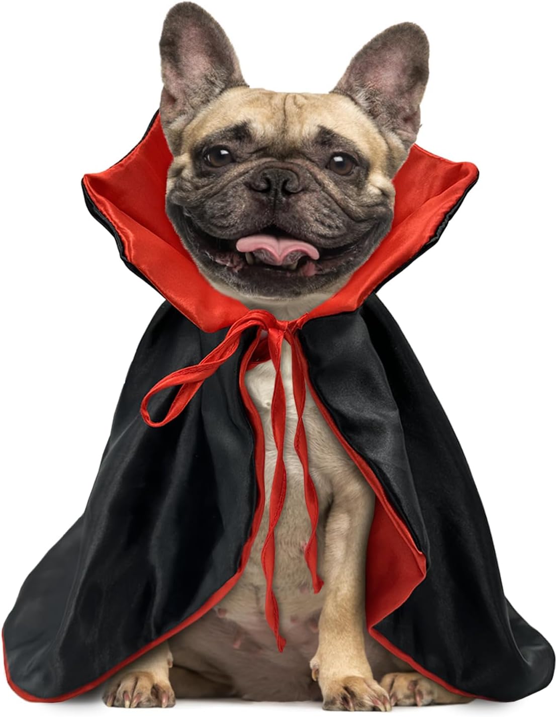 Dog/Cat Vampire Costume with Stand-Up Collar