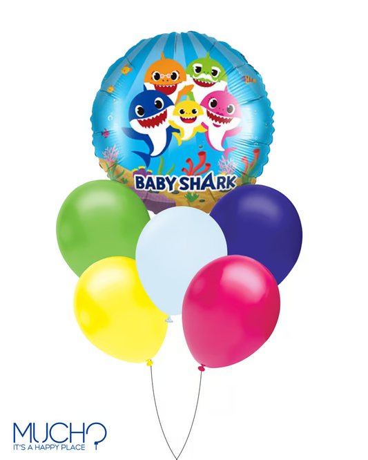 Baby Shark Balloons Bunch
