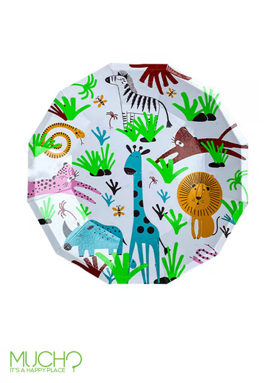 Jungle Animals 9 Inch Plates