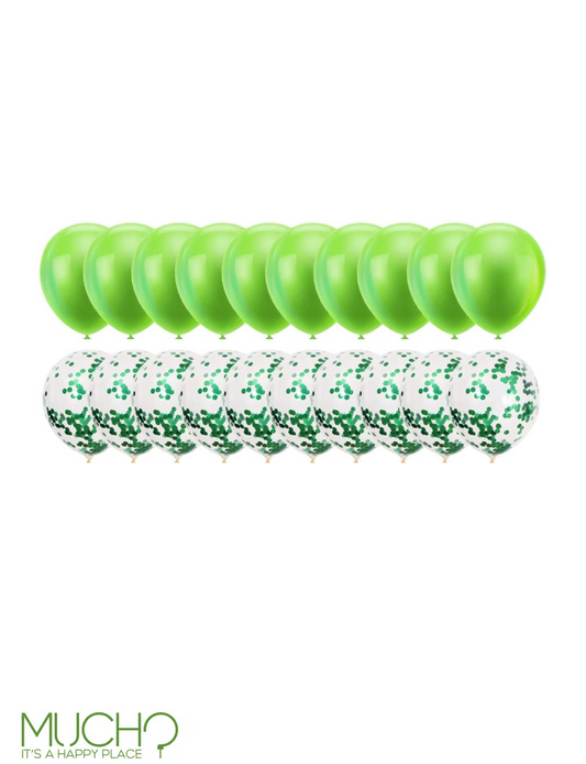 Green Balloons Set