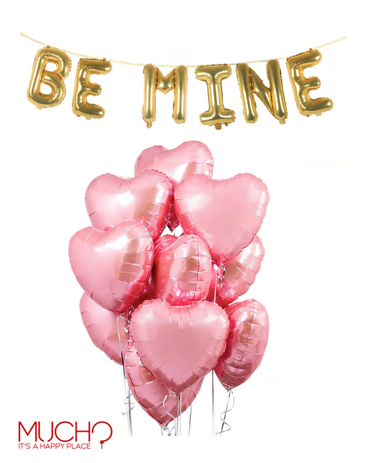Be Mine Pink Foil Bunch