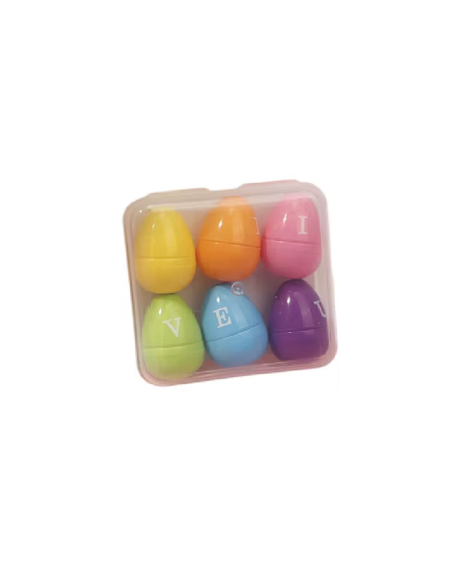 Mini Egg Shaped Highlighters (Pack of 6)