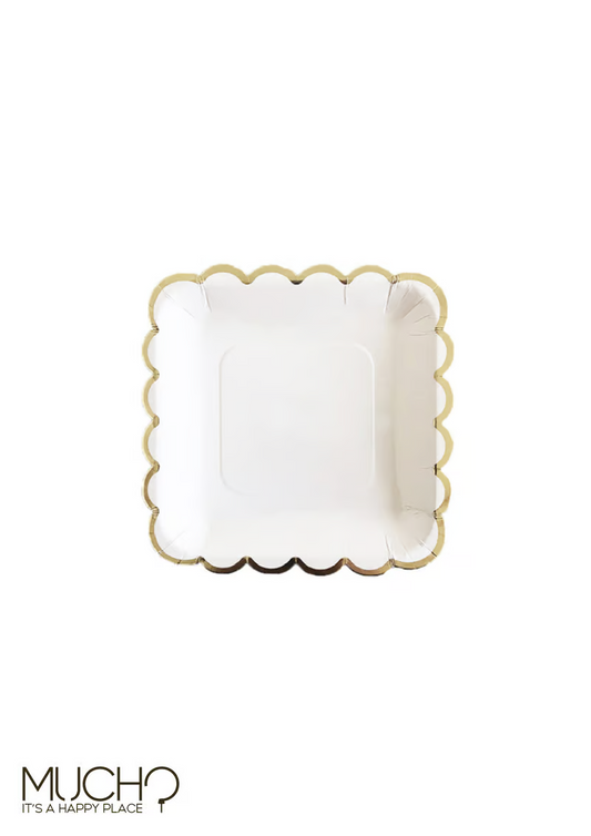 White 7 inch Plate