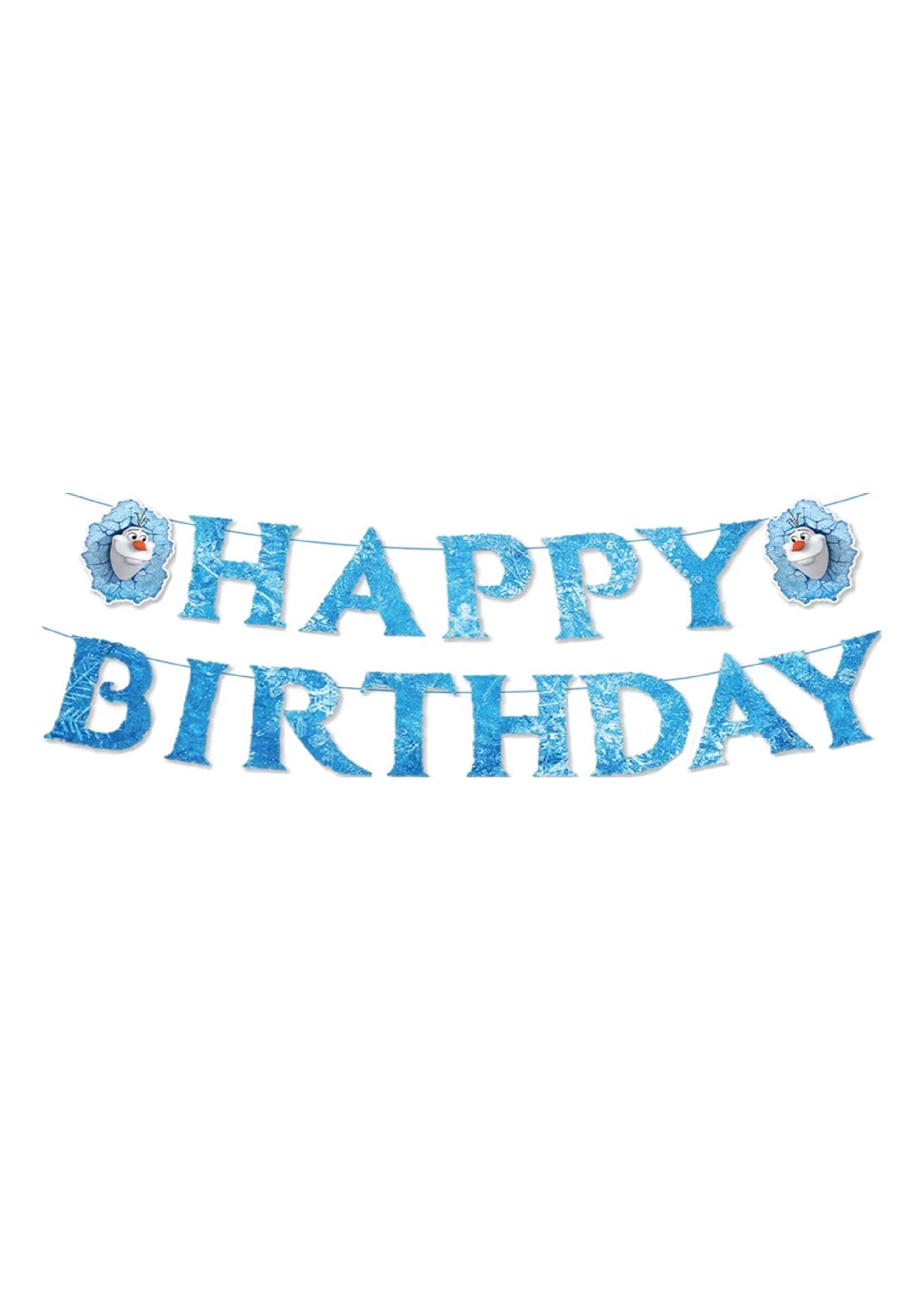 Frozen Happy Birthday Banner