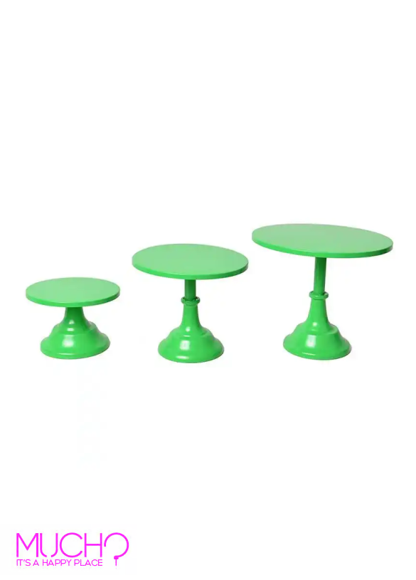 Green Metal Cake Stand Set