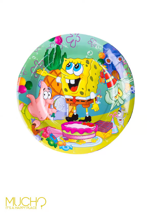 Sponge Bob 9 Inch Plates