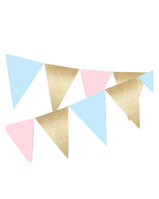 Pastel Shimmer Flags Banner