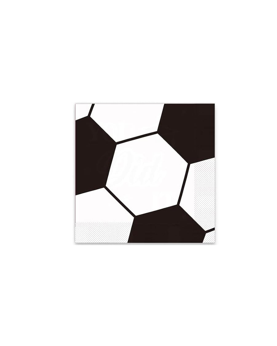 Black & White Football Napkins