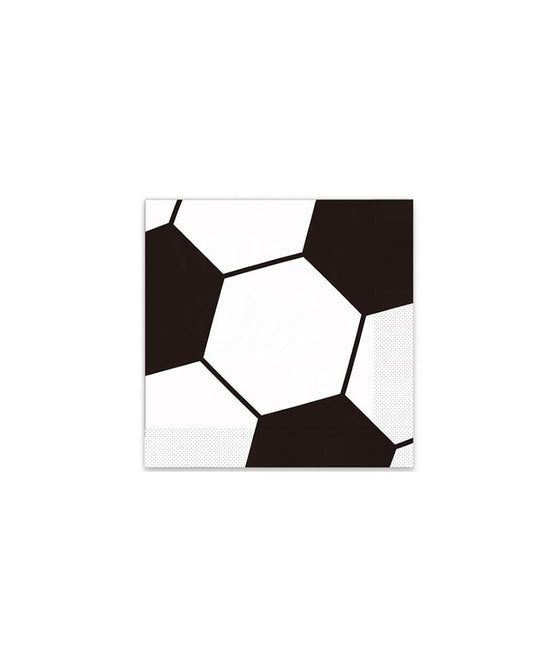 Black & White Football Napkins