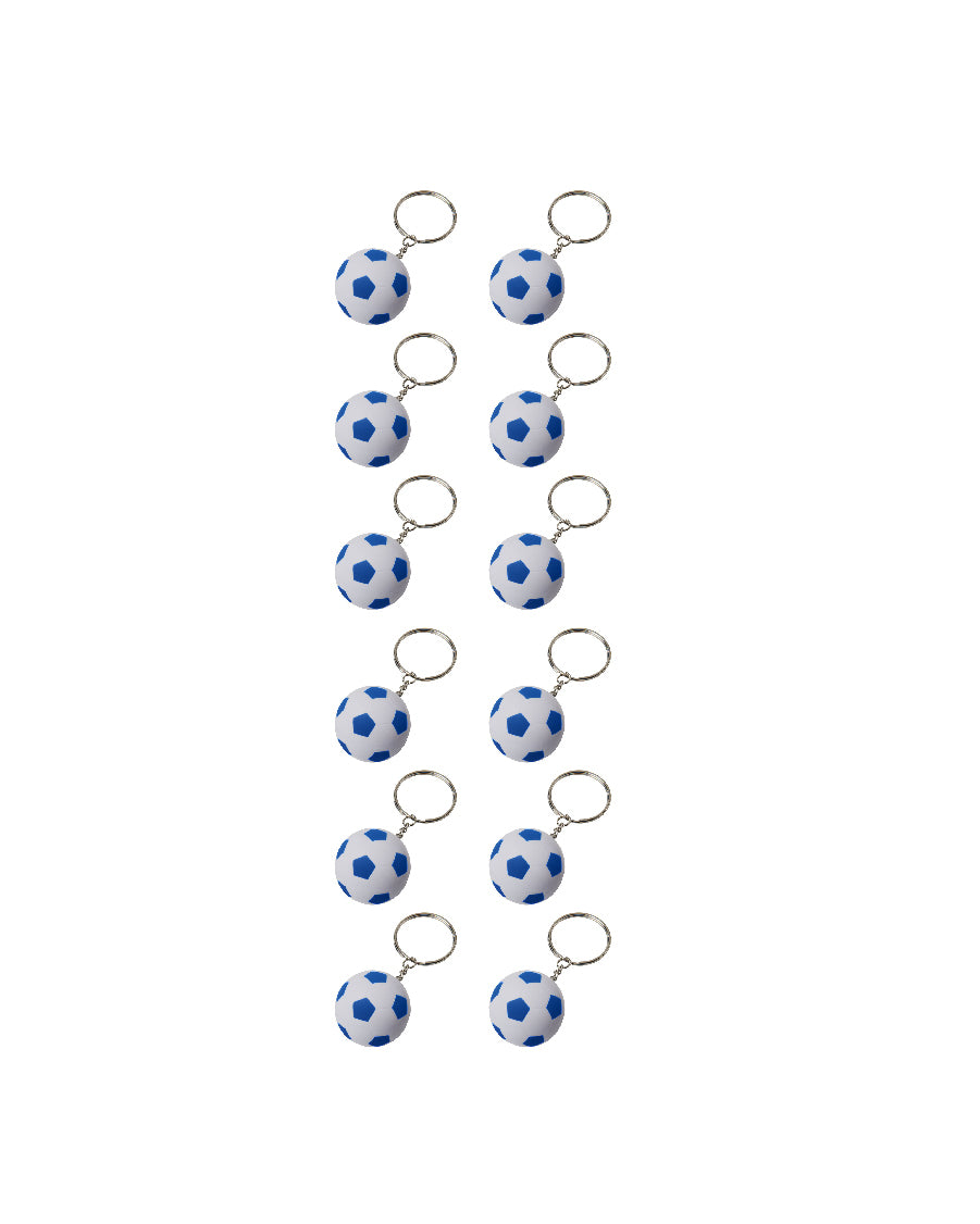 Football Rubber Key Chain (Pack of 12)