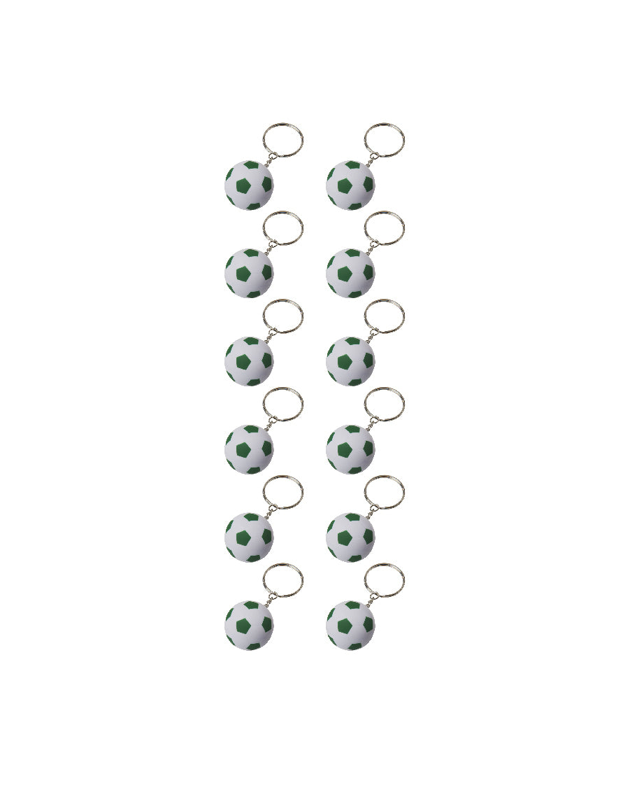 Football Rubber Key Chain (Pack of 12)