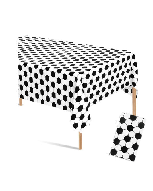 Black & White Football Table Cover