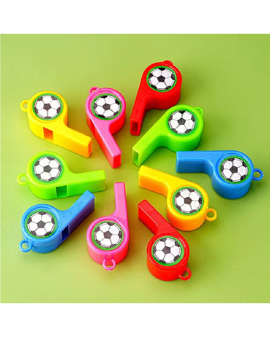 Colored Football Whistle (Pack of 24)