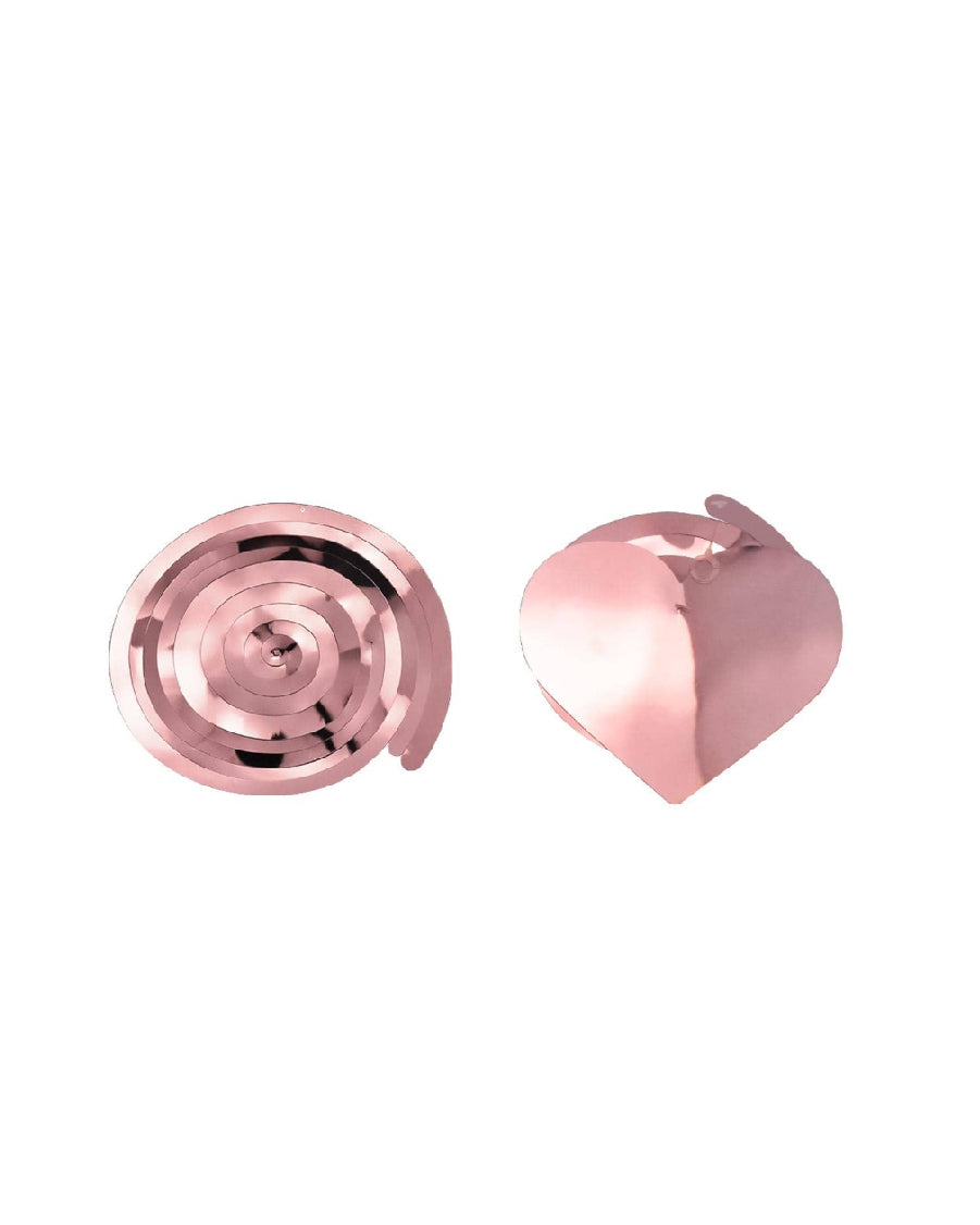 Rose Gold Heart Swirls