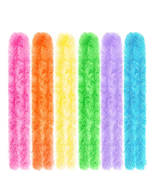 Bright Colorful Tinsel Boas