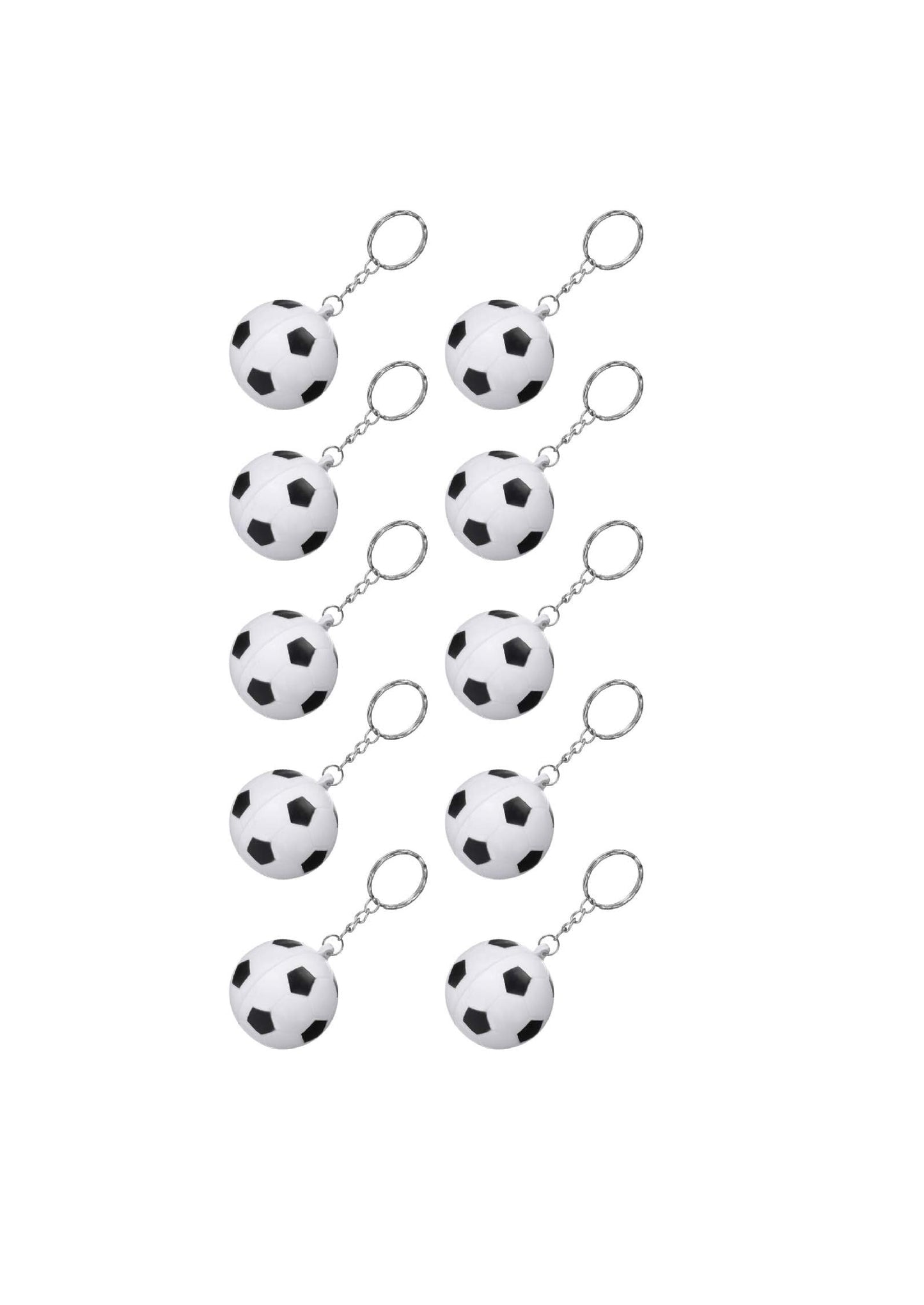 Football Rubber Key Chain (Pack of 12)