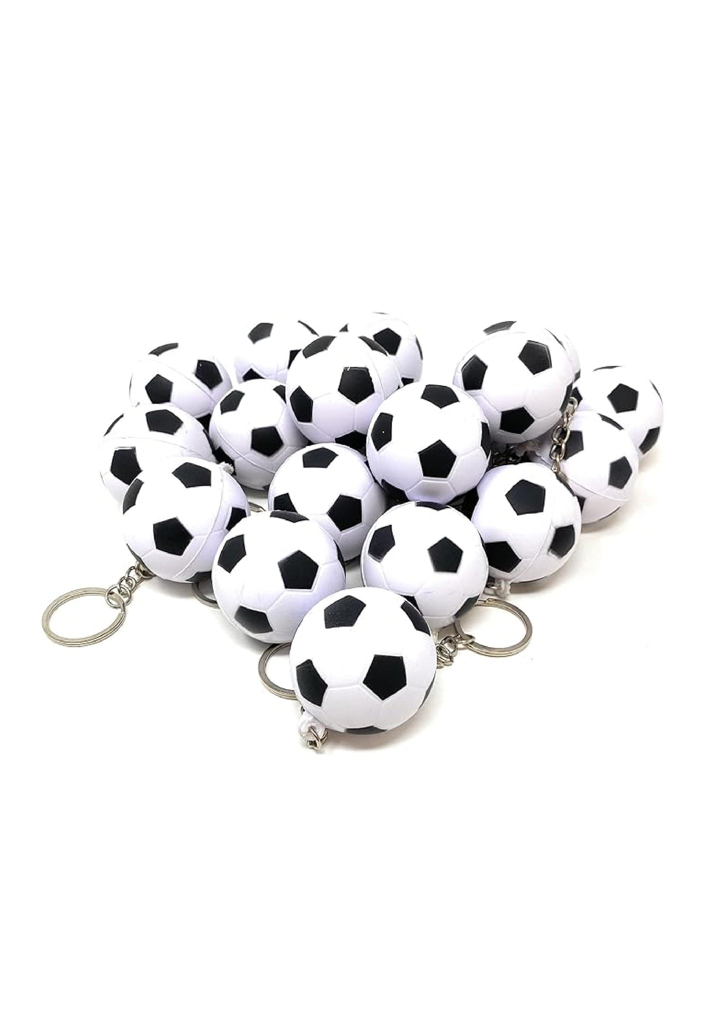 Football Rubber Key Chain (Pack of 12)