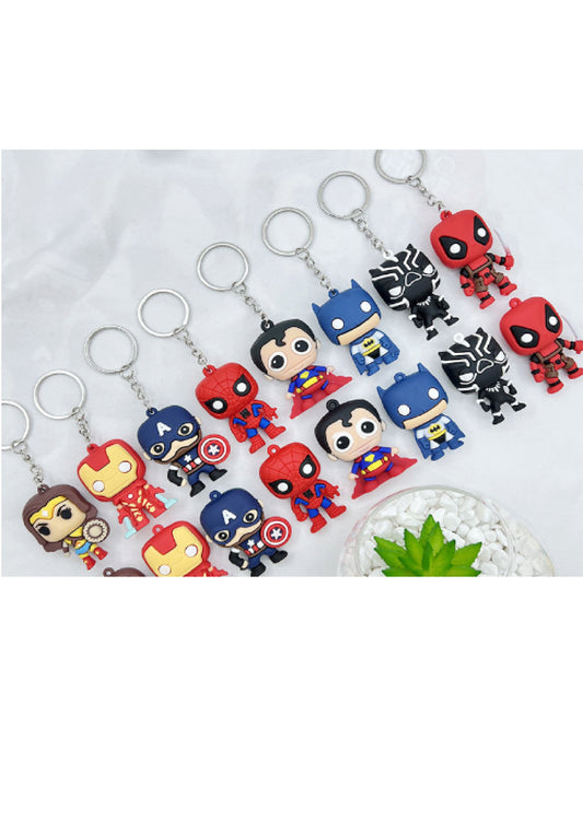 Superheros Key Chain (Pack of 12)