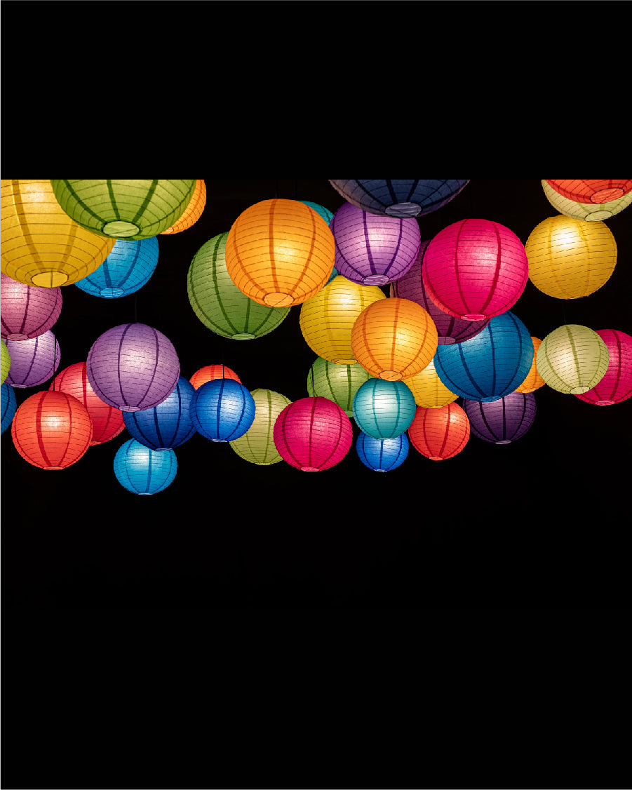 Colored Paper Lantern 12IN (1 pc)
