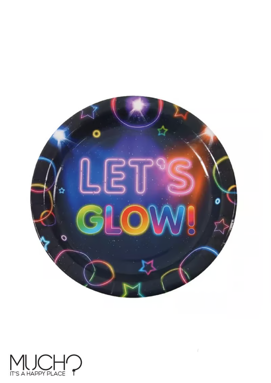 Let's Glow 9 Inch Plates