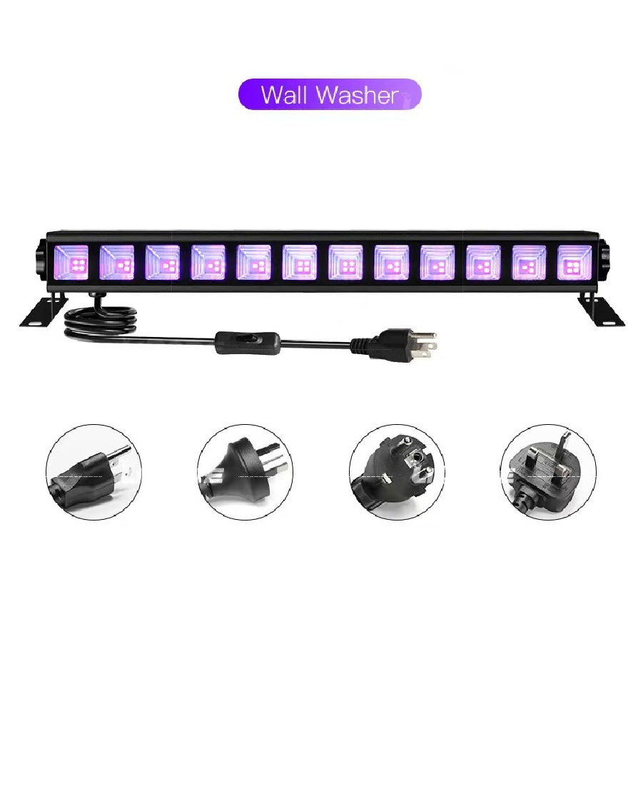 LED Black Fluorescent Glow Light Bar