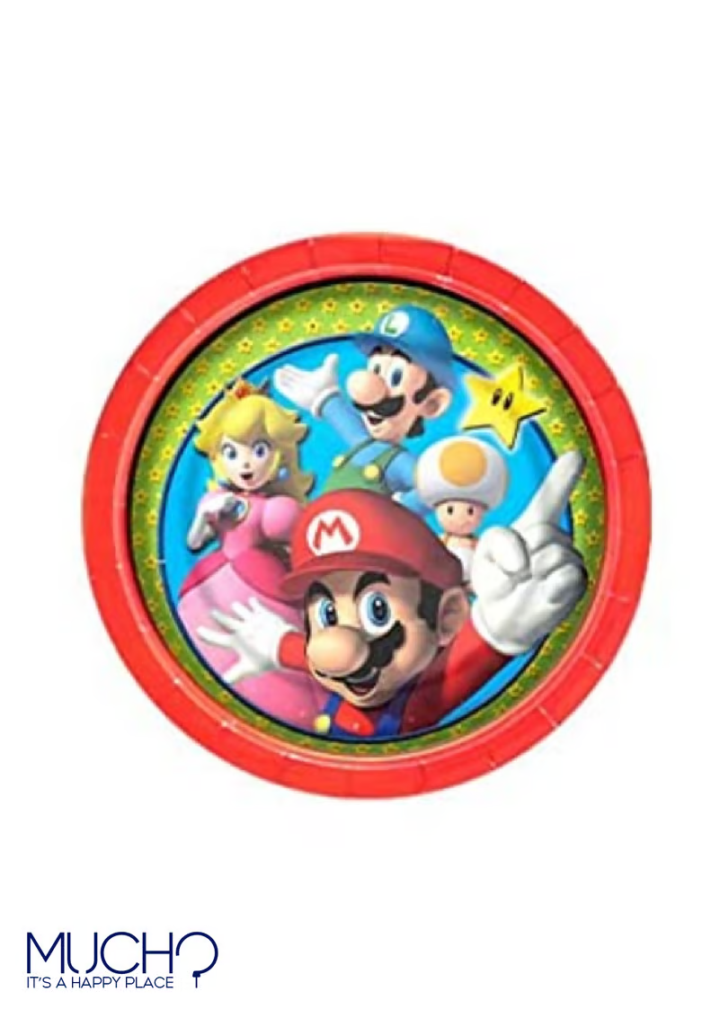 Super Mario 9 Inch Plates