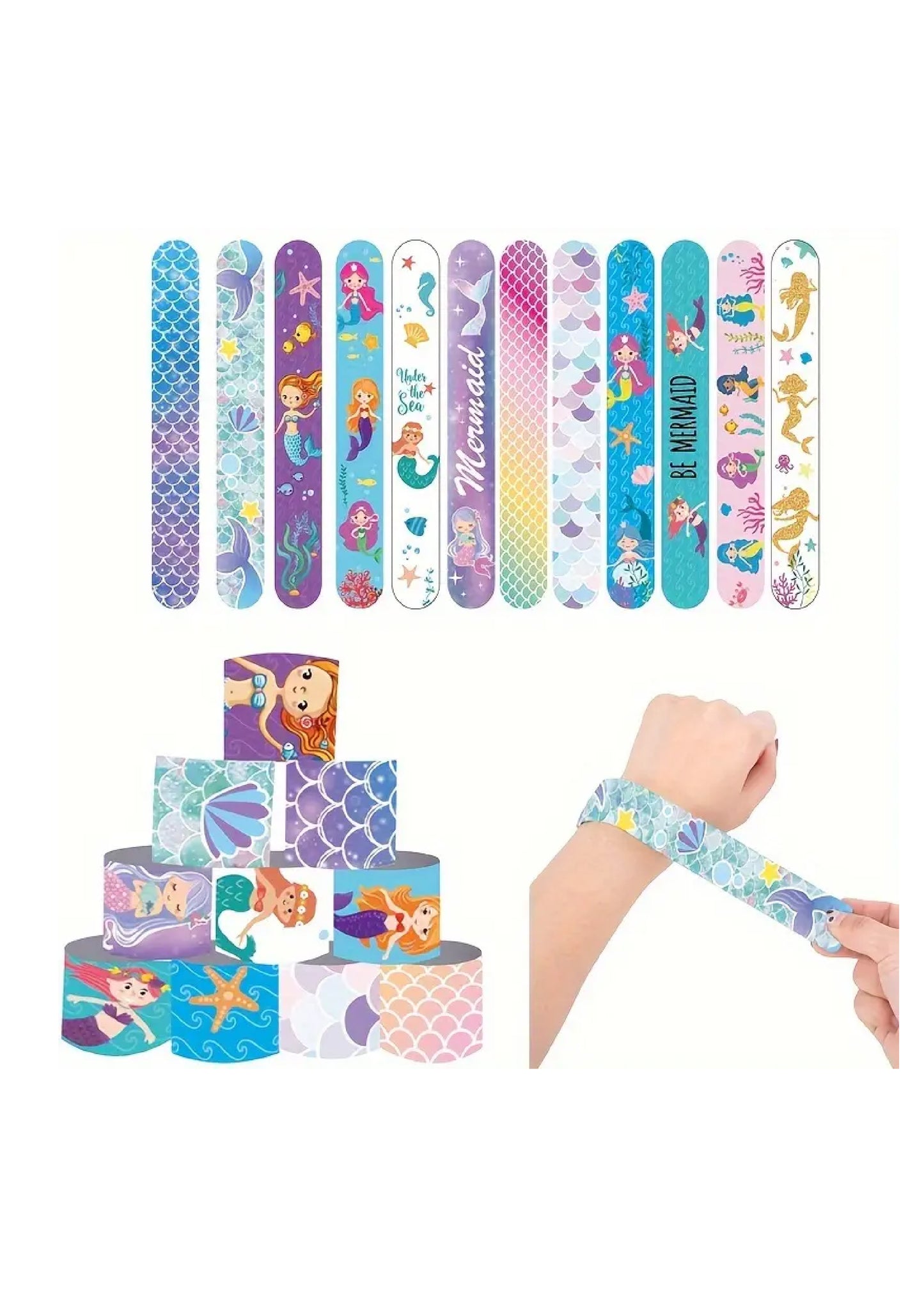 Mermaid Slap Bracelet (Pack of 12)