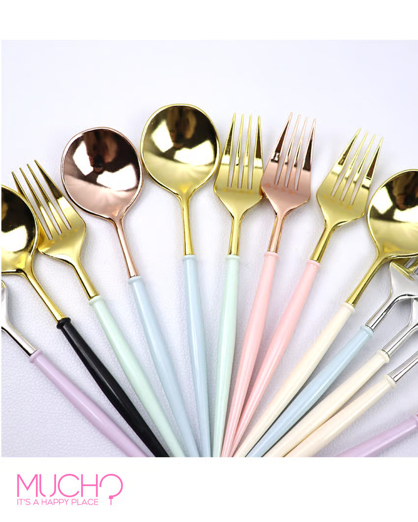 Metallic Elegant Cutlery (8 pcs)