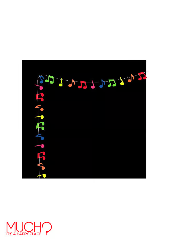 Neon Music Garland