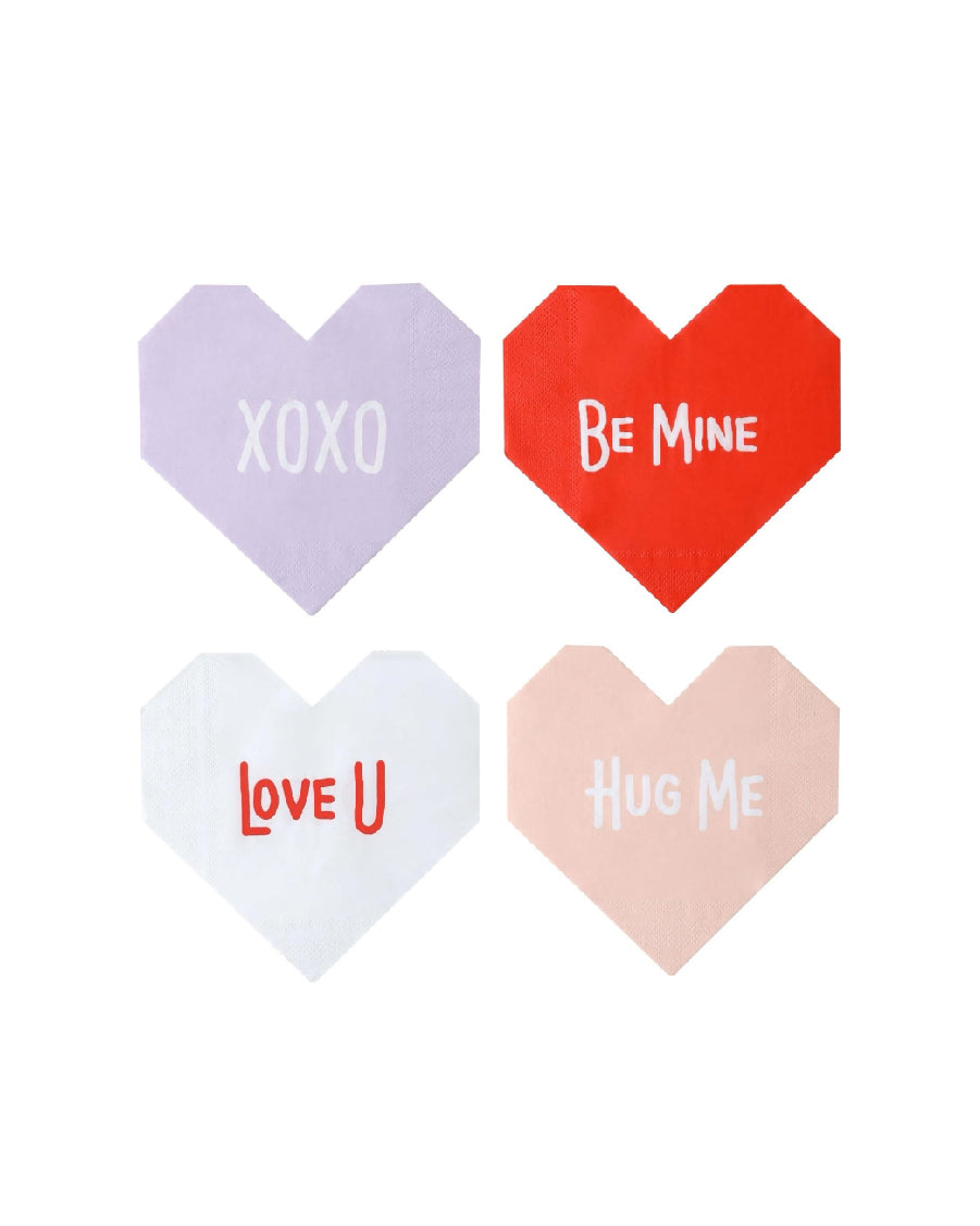 Heart Shaped Napkins