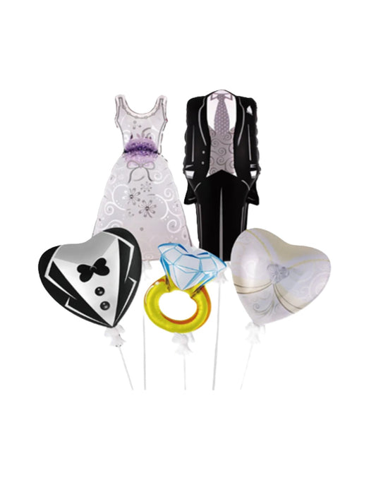 Bride Balloons Set