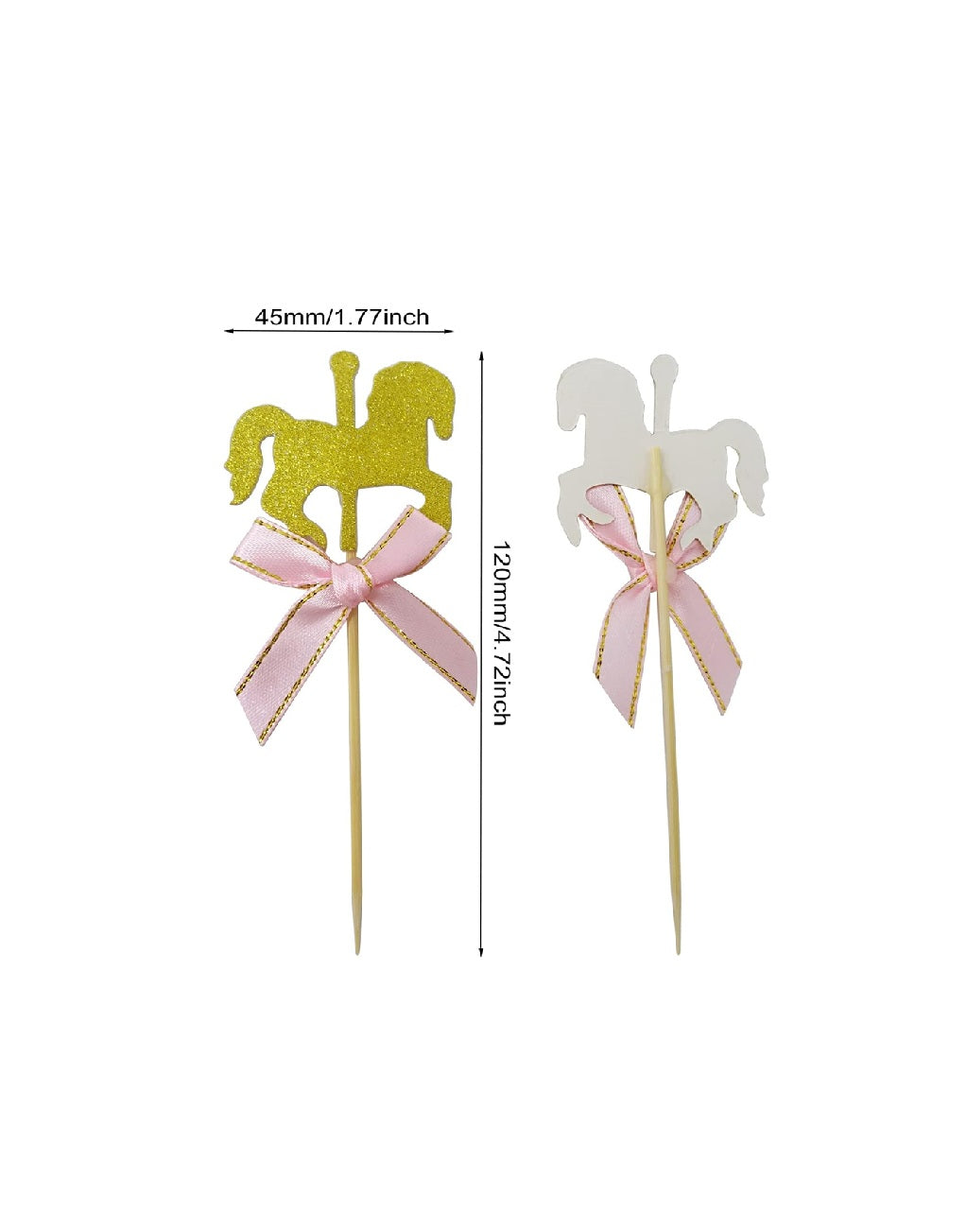 Carousel Horse Cupcake Toppers