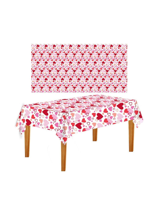 Heart Print Table Cover
