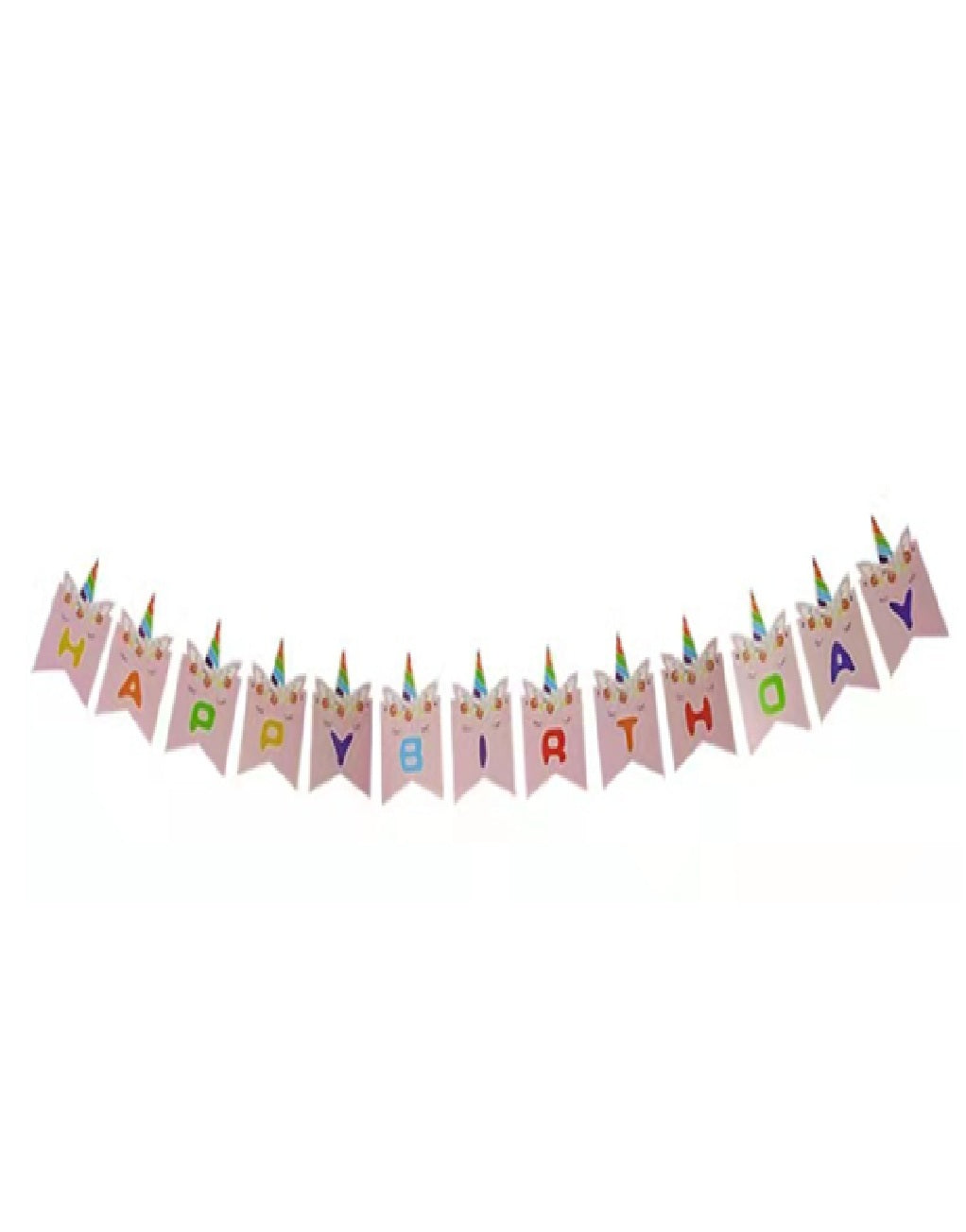 Unicorn Happy Birthday Banner
