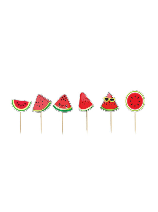 Watermelon Cupcake Toppers