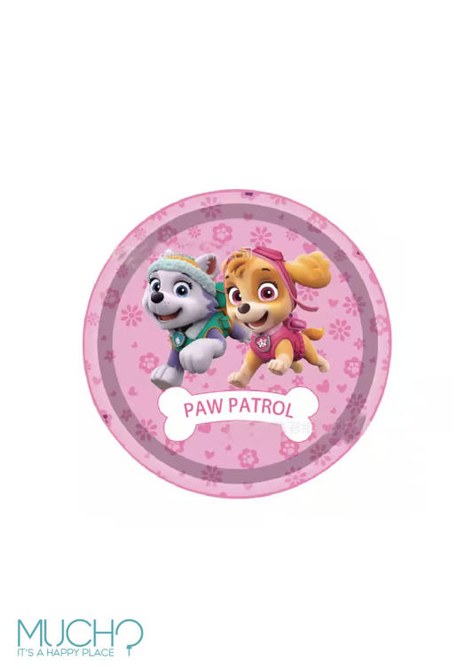 Girls Paw Patrol 7 Inch Plates