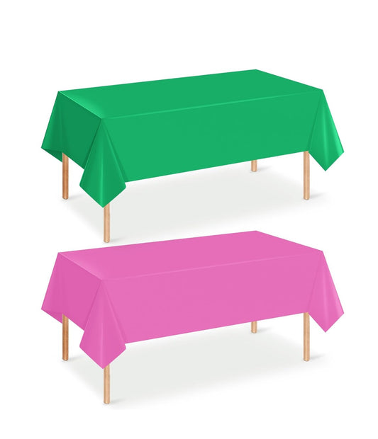 Pink and Green Table Cover (Pack of 2)