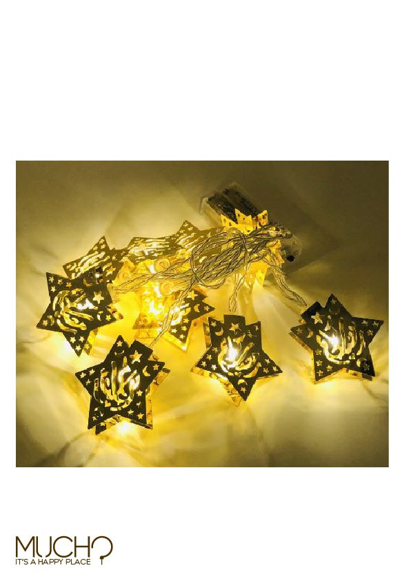 أضواء LED على شكل نجوم رمضان