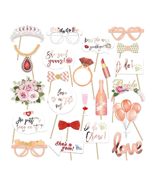 Bridal Shower photo booth Props
