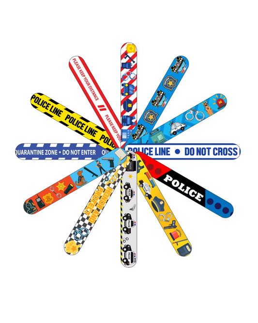 Police Slap Bracelets (Pack of 12)