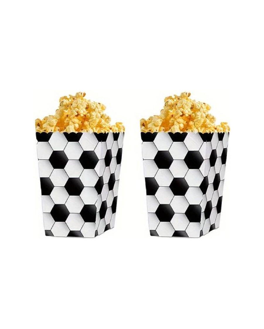 Football Pattern Popcorn Box (Pack of 10)
