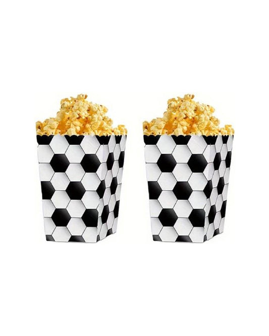 Football Pattern Popcorn Box (Pack of 10)