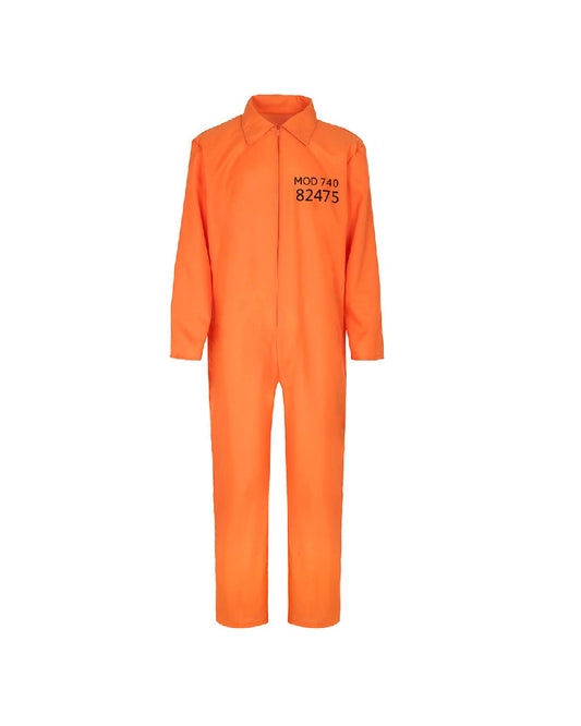 Prisoner Jumpsuit Jail Convict Orange Outfit