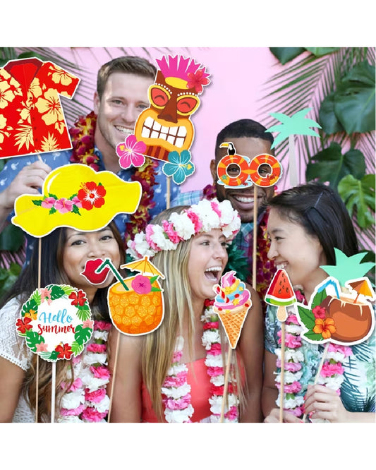 Hawaiian Party Photo Booth Props