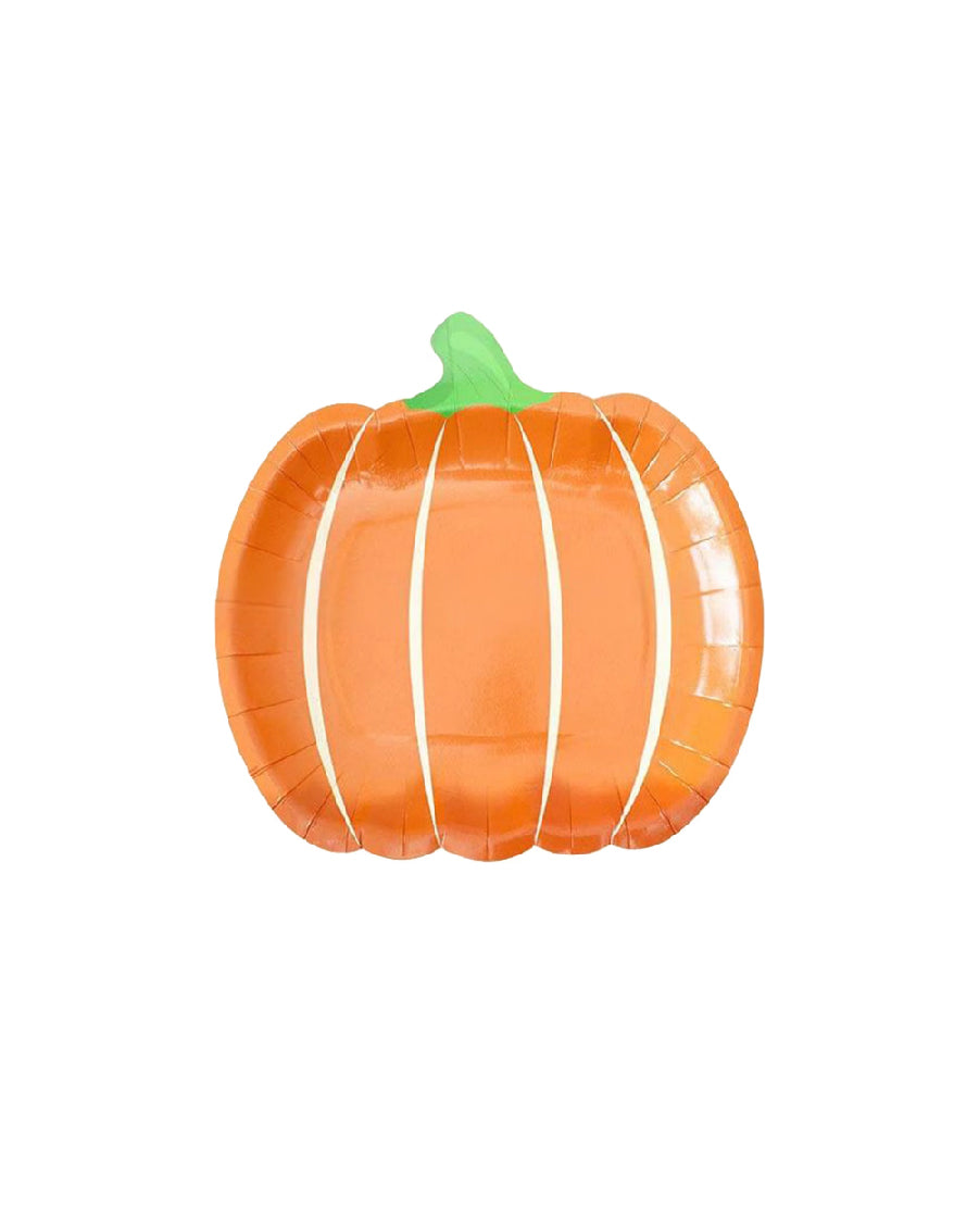 Orange 9IN Pumpkin Plates