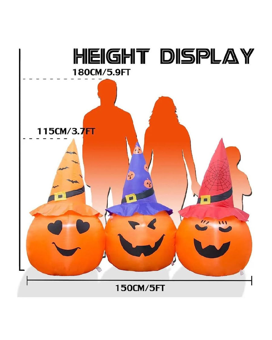 Witch Pumpkin Inflatable Decoration